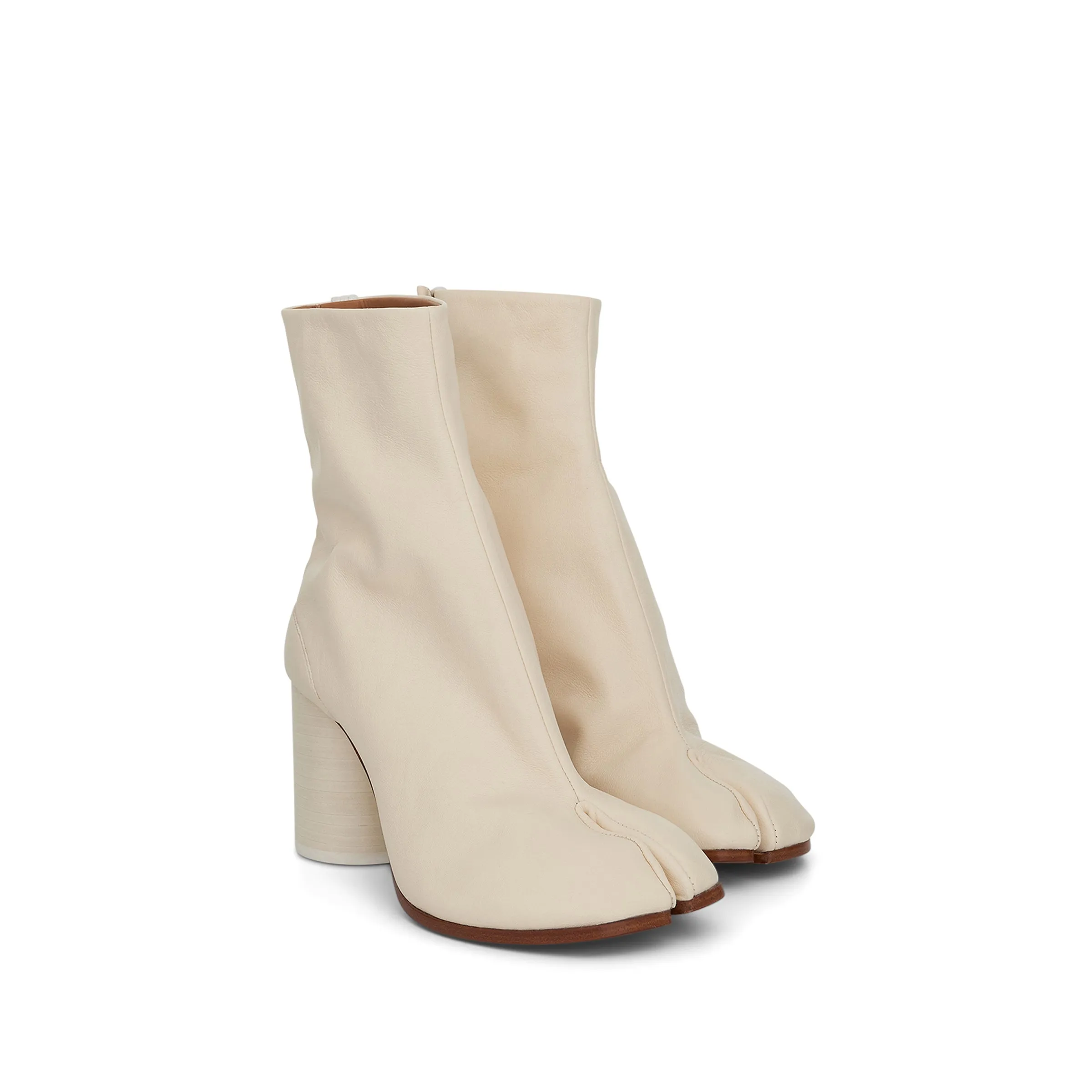 Tabi Ankle Boots 8cm Heel in White sold by MARAIS product image thumbnail 2