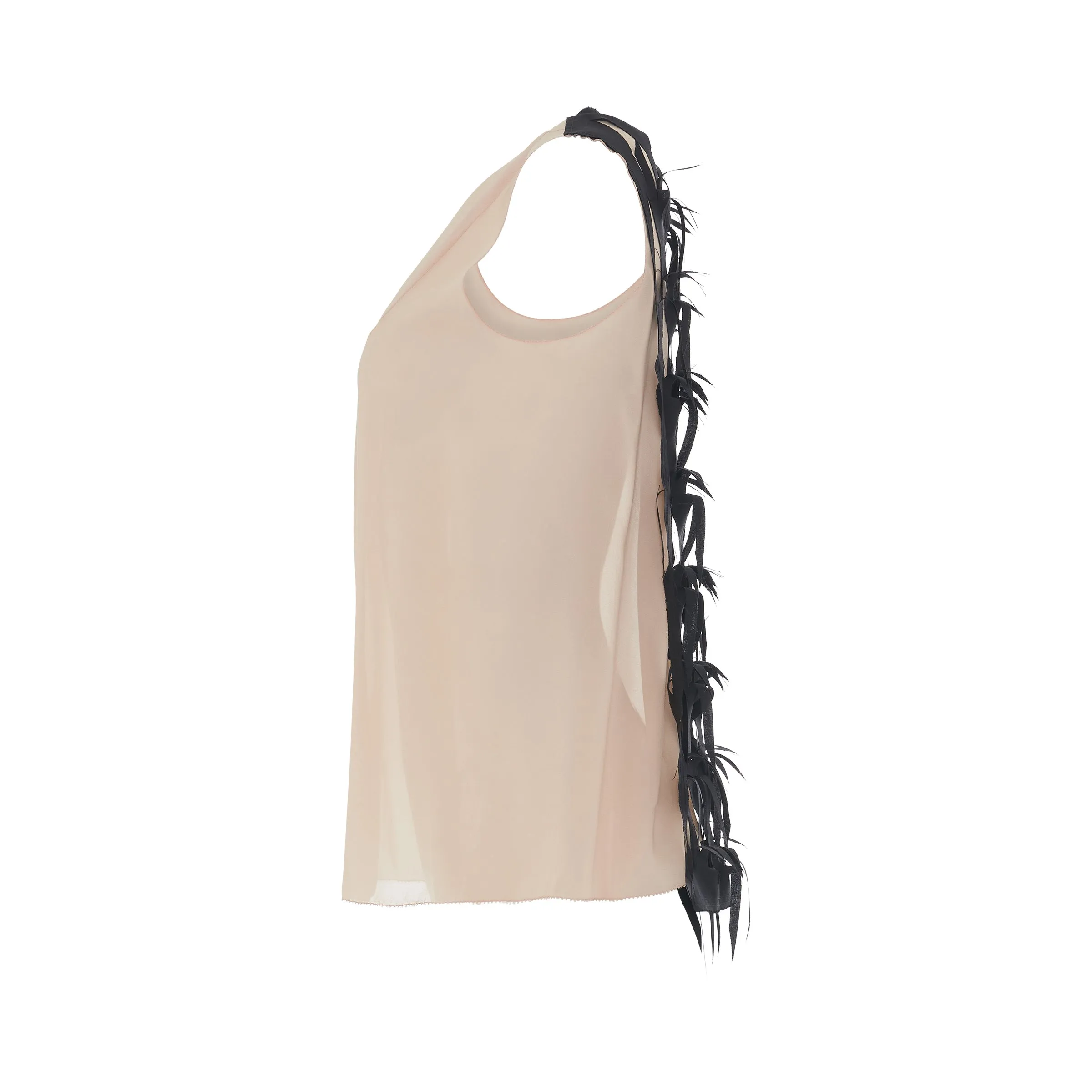 Silk Blend Short Sleeve Top in Skin sold by MARAIS product image thumbnail 3