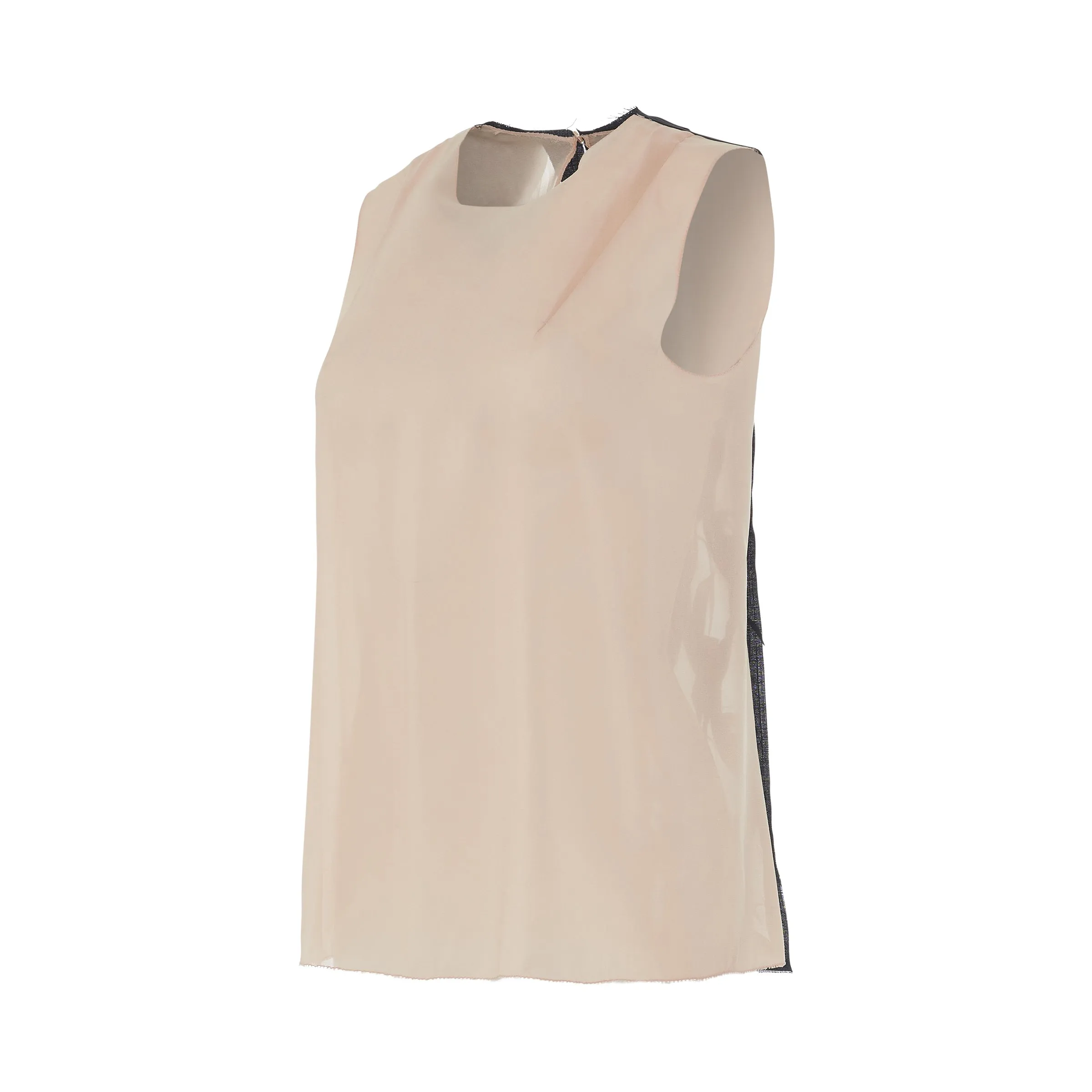 Silk Blend Short Sleeve Top in Skin sold by MARAIS product image thumbnail 2