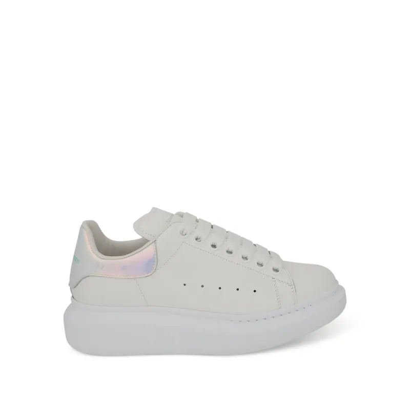 Larry Oversized Heel Sneaker in White/Shock Pink sold by MARAIS