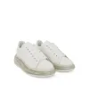 Larry Transparent Sole Sneakers in White/White sold by MARAIS