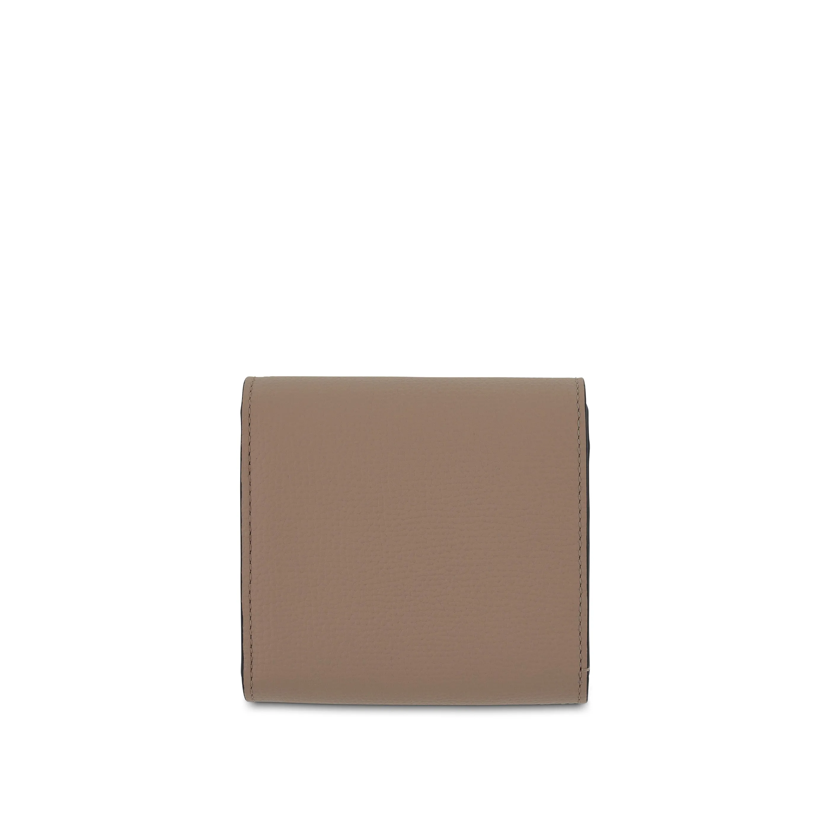 Anagram Compact Flap Wallet in Pebble Grain Calfskin in Sand sold by MARAIS product image thumbnail 2