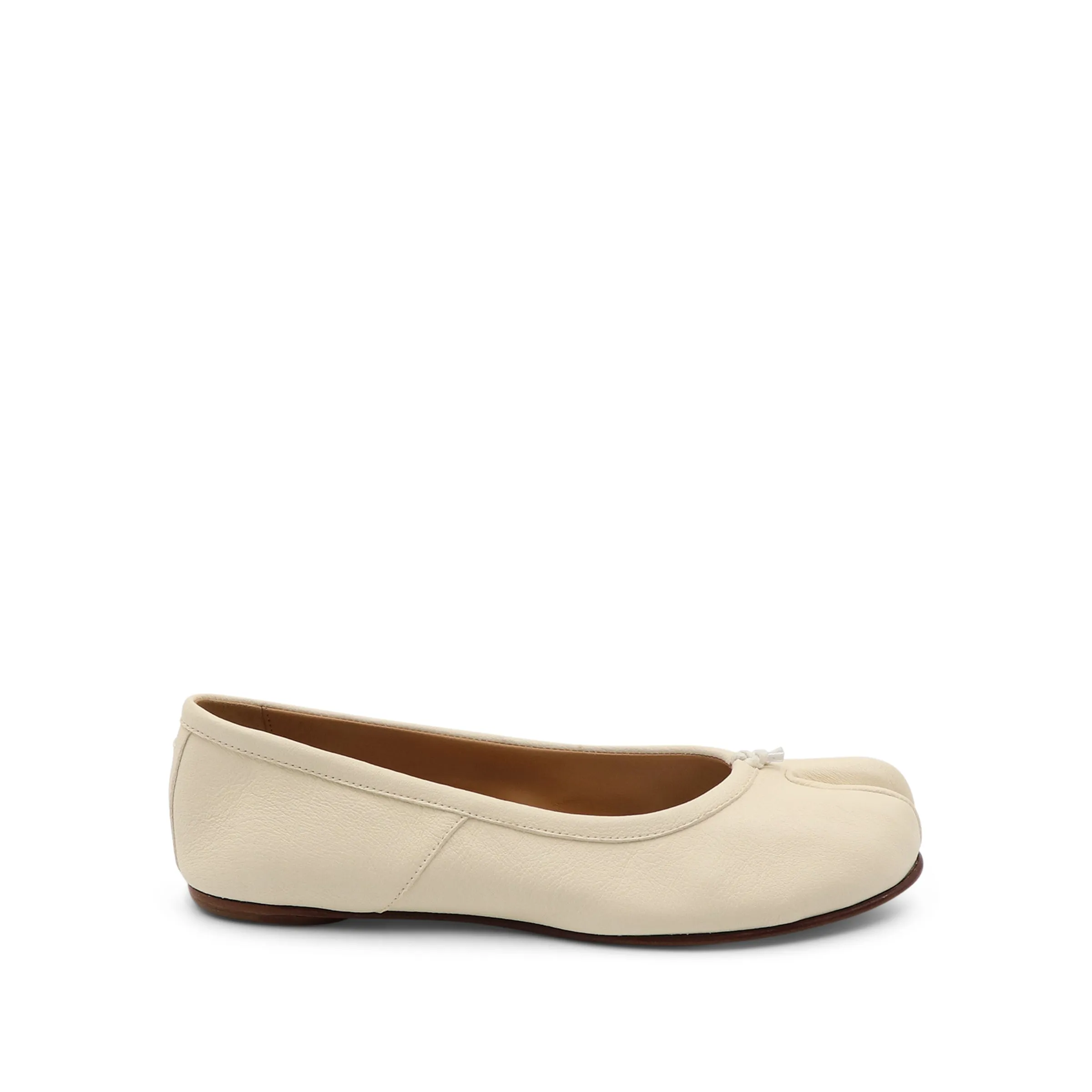 Tabi Ballerina Shoes in White sold by MARAIS