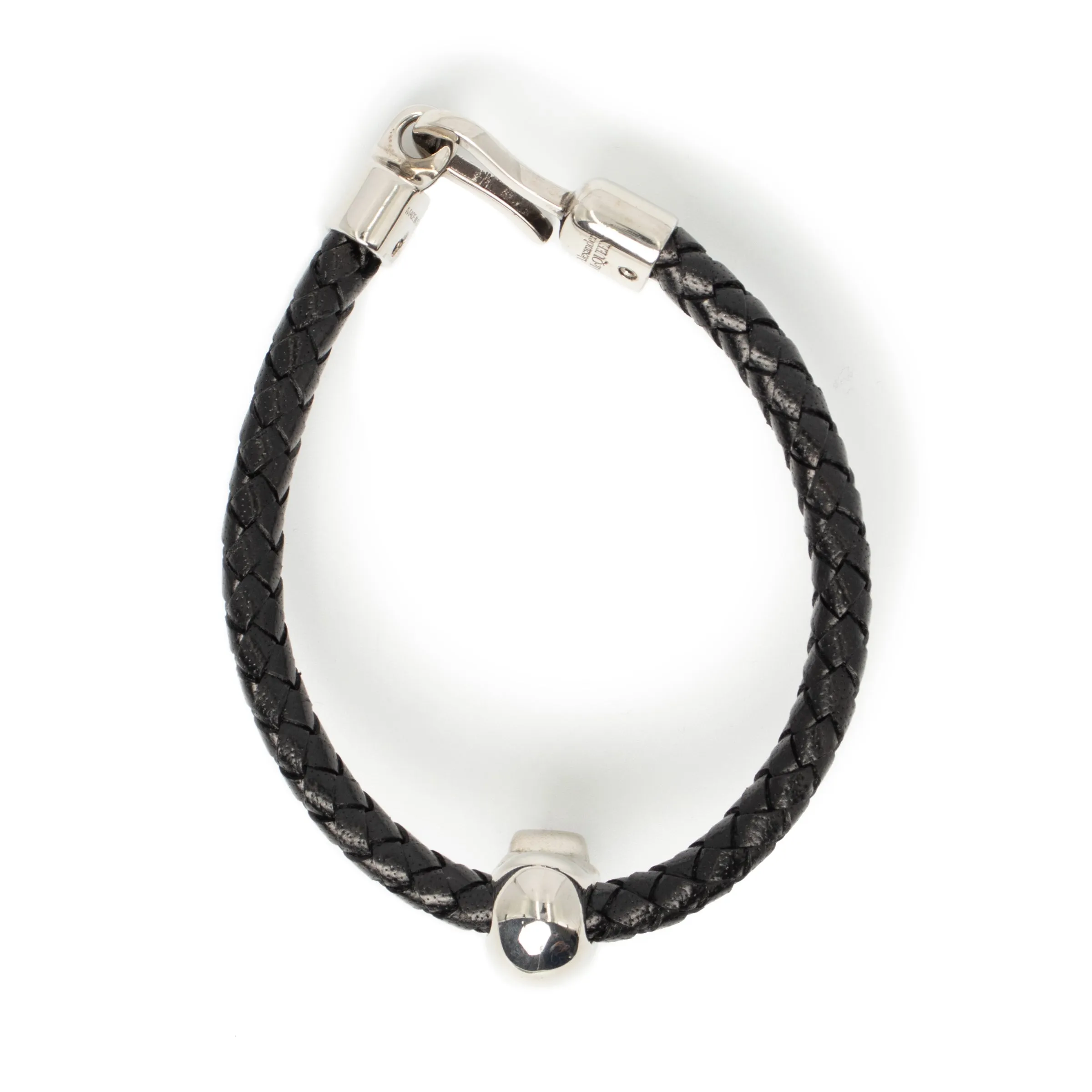 Skull Charm Braided Bracelet in Black sold by MARAIS product image thumbnail 4