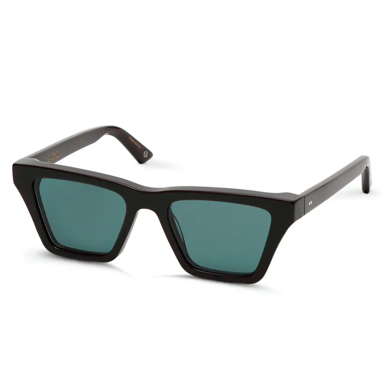 Twenty Black Sunglass with Brown Lens made by MARAIS