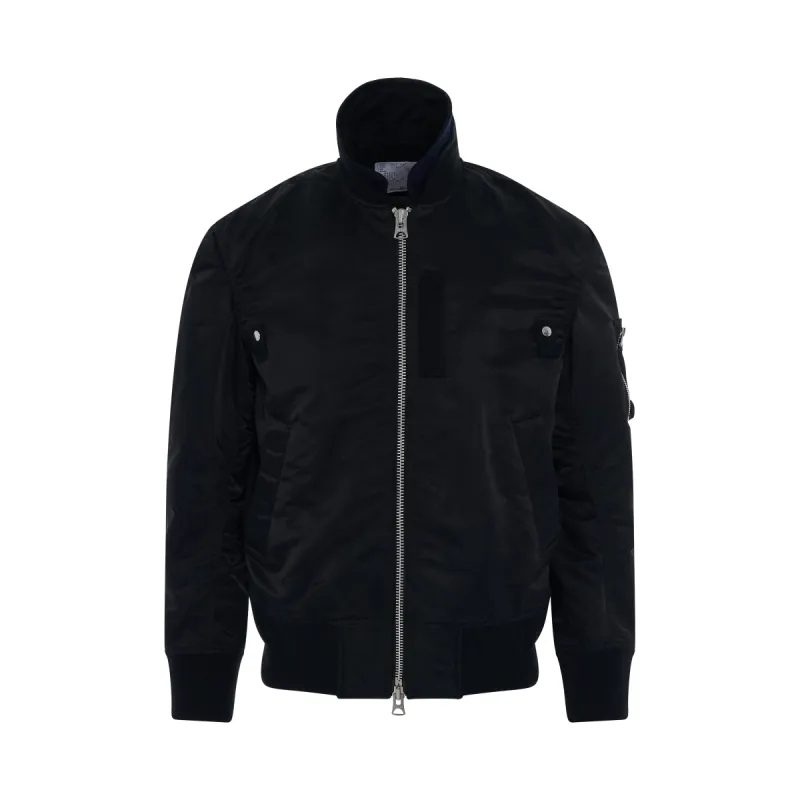 MA-1 Bomber Jacket in Black sold by MARAIS