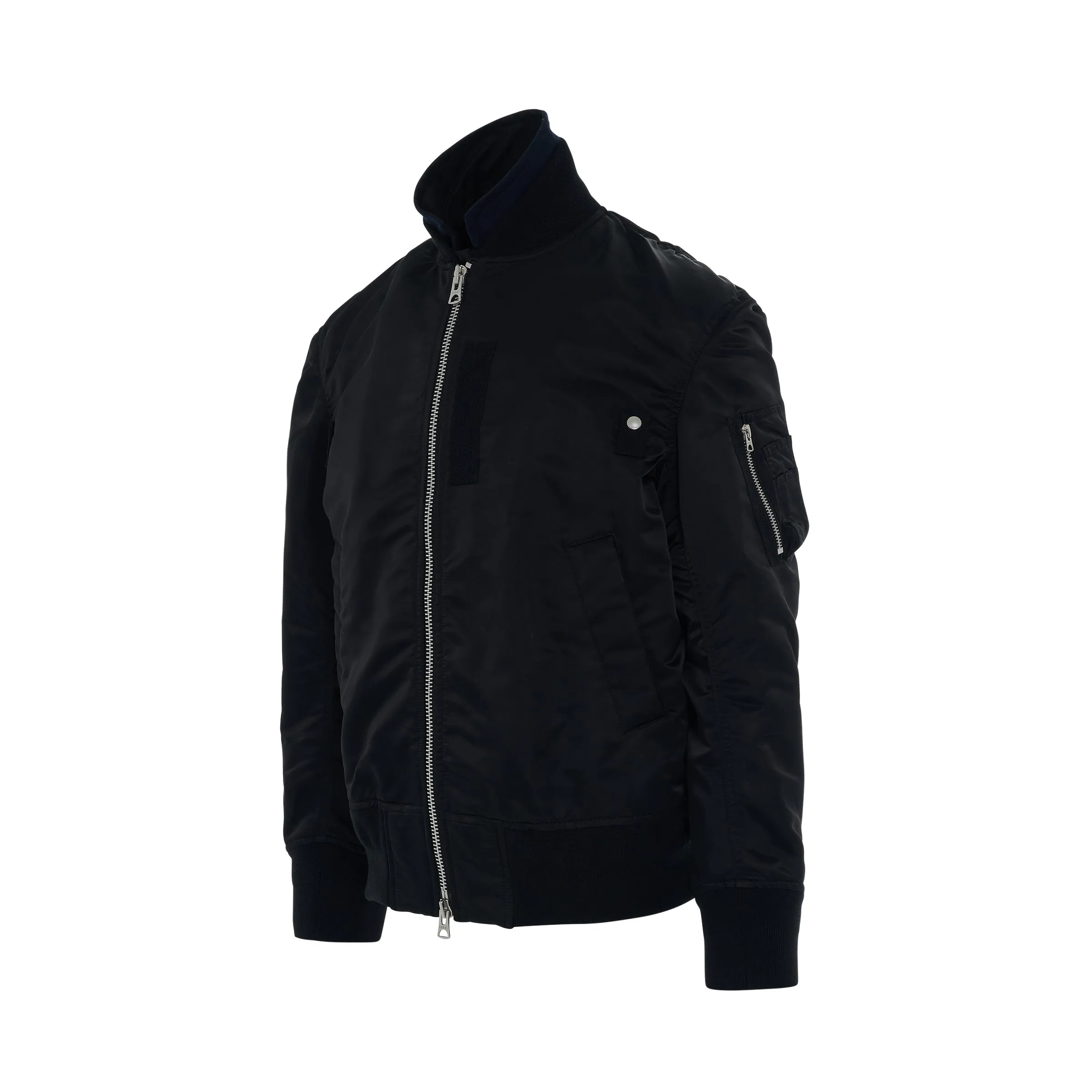 MA-1 Bomber Jacket in Black sold by MARAIS product image thumbnail 2