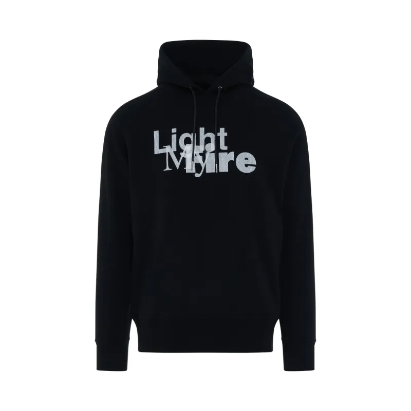 Light My Fire Hoodie in Black sold by MARAIS
