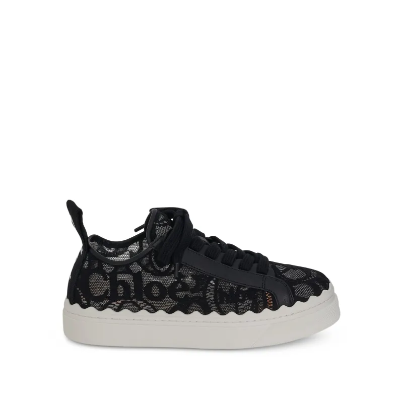 Lauren Sneaker in Black Lace sold by MARAIS