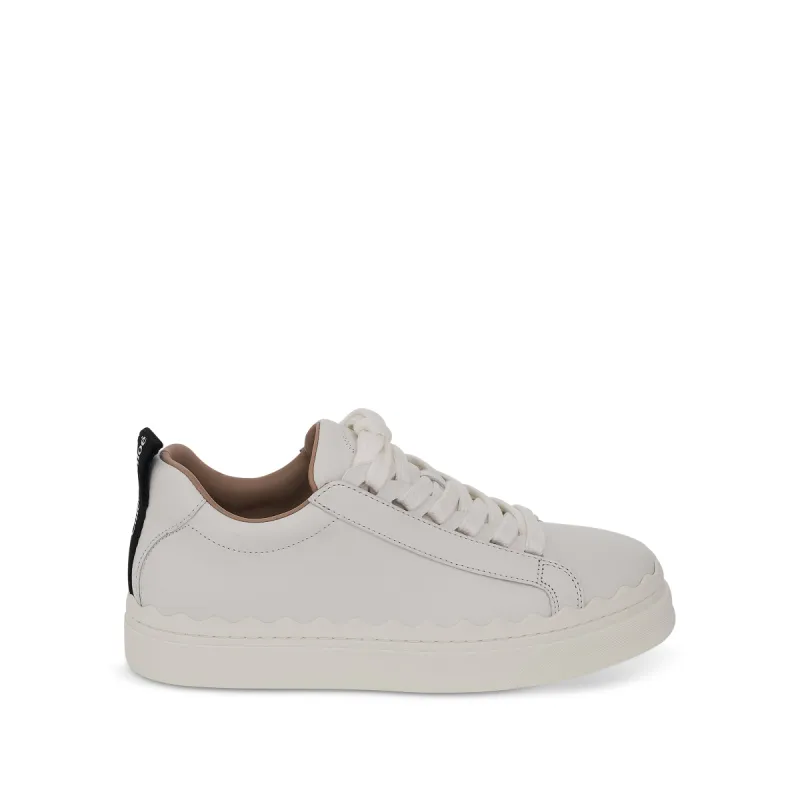 Lauren Sneaker in Calfskin in White made by Chloe