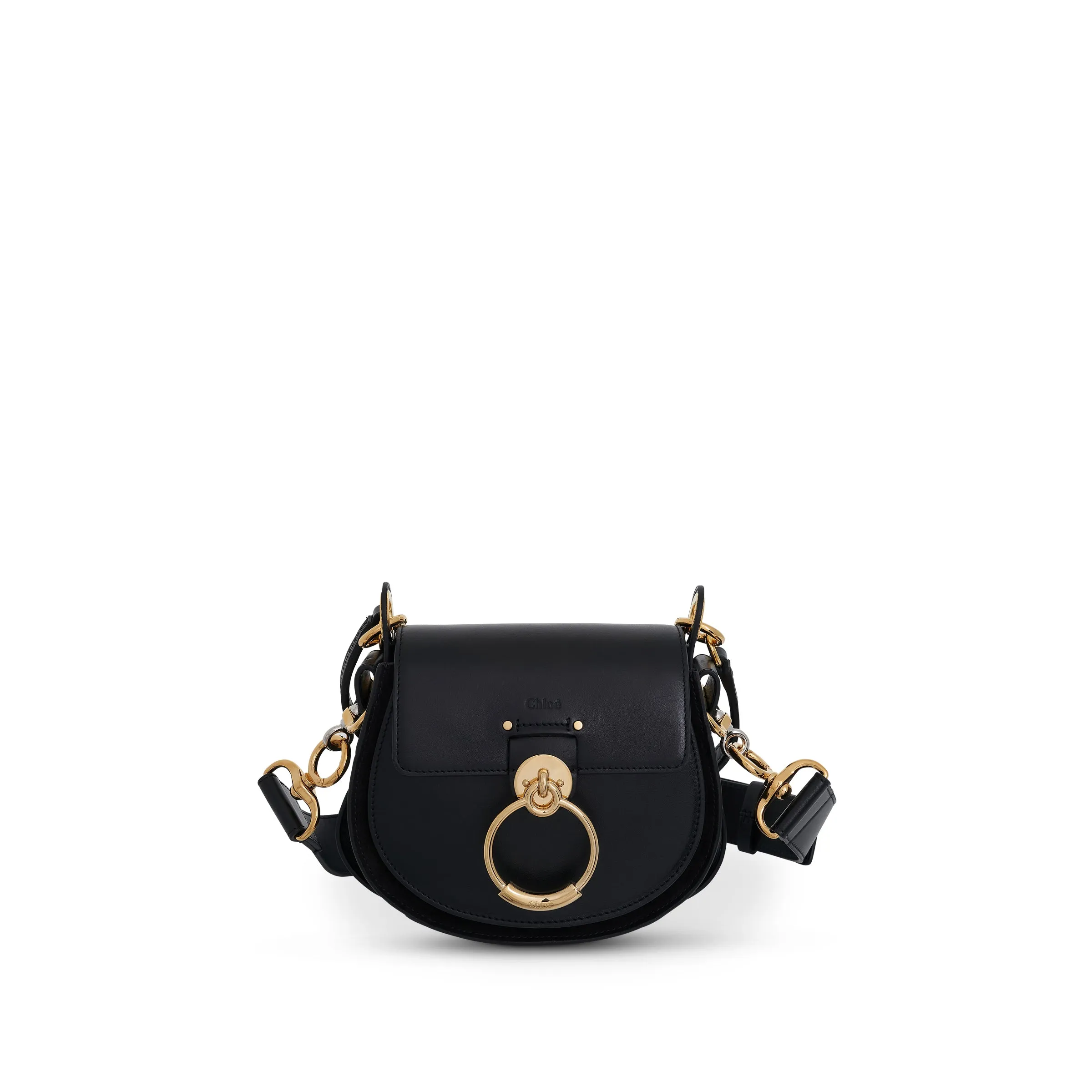 Small Tess Bag in Shiny & Suede Calfskin in Black sold by MARAIS