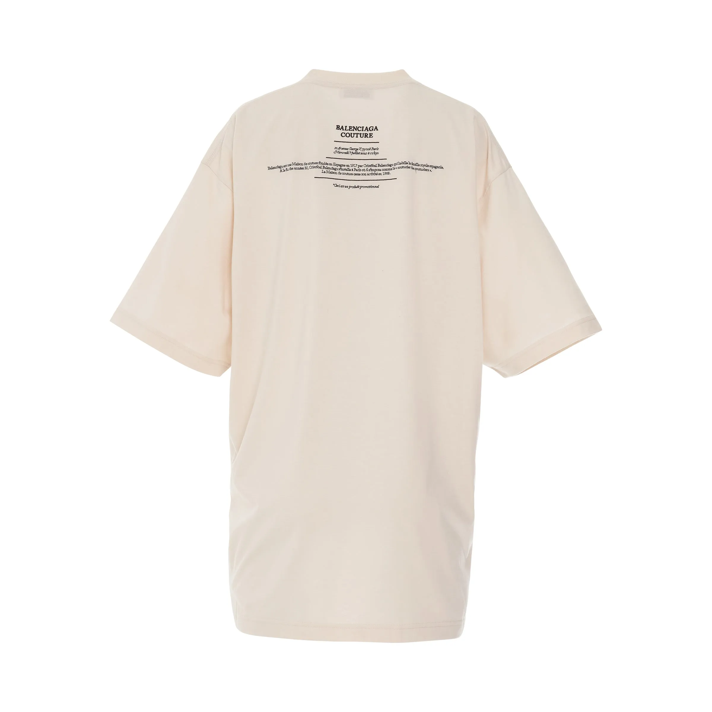 Couture Logo Boxy T-Shirt in Chalky/Black sold by MARAIS product image thumbnail 4