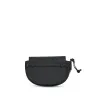 Mini Gate Dual Bag in Soft Calfskin and Jacquard Strap in Black sold by MARAIS