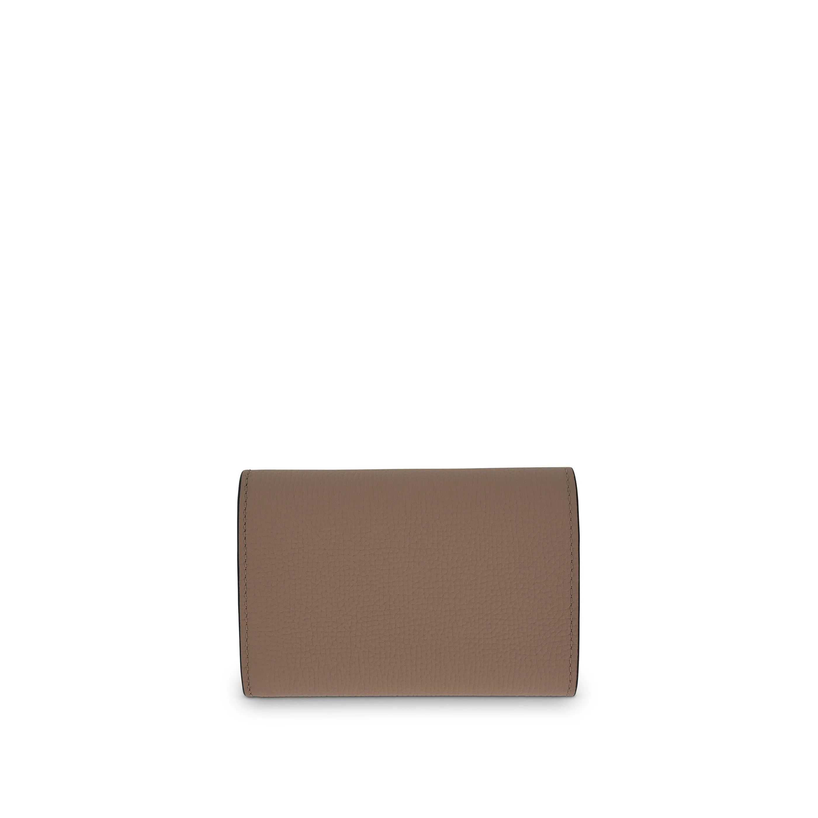 Anagram Small Vertical Wallet in Pebble Grain Calfskin in Sand sold by MARAIS product image thumbnail 4