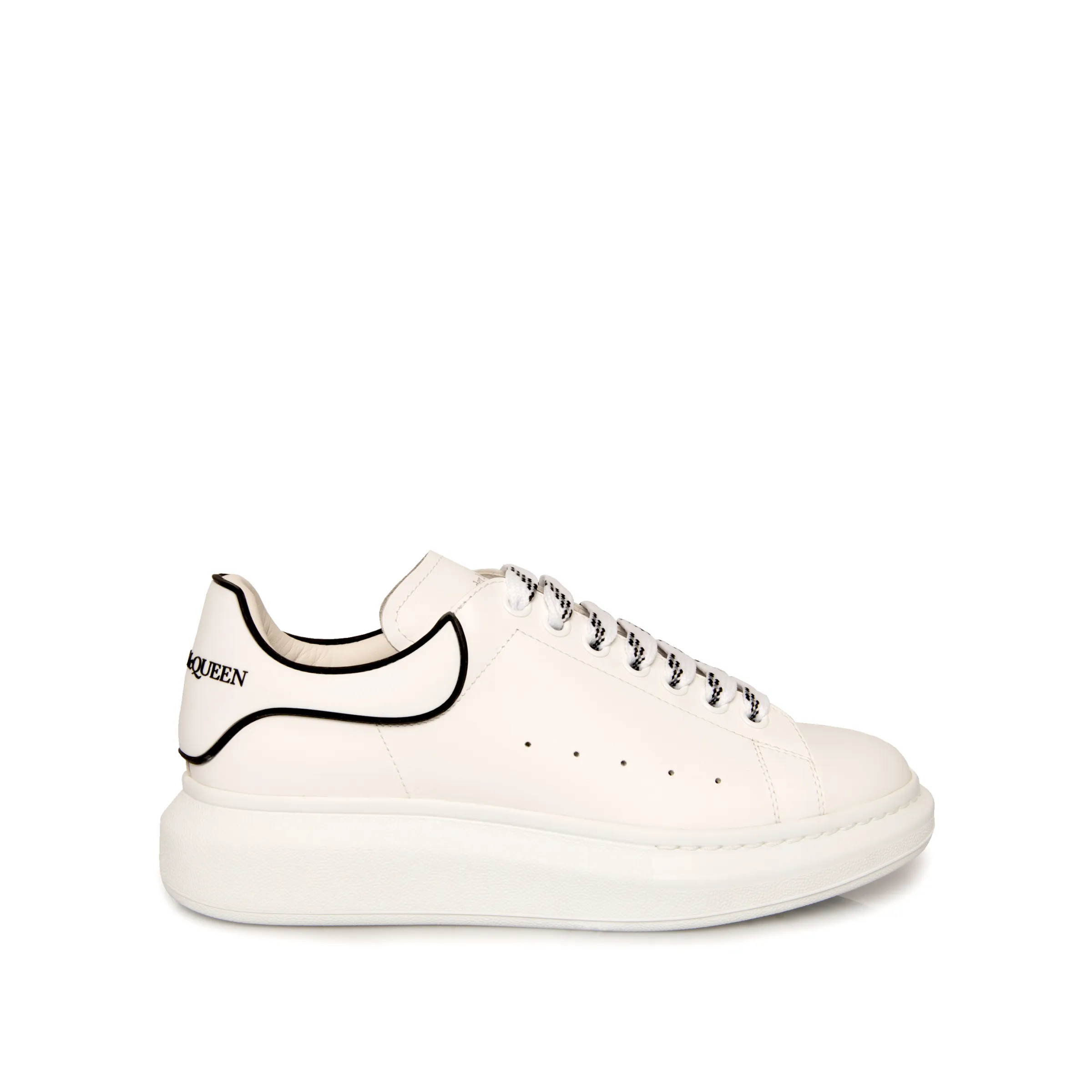 Larry Rubber Heel Sneaker in White sold by MARAIS