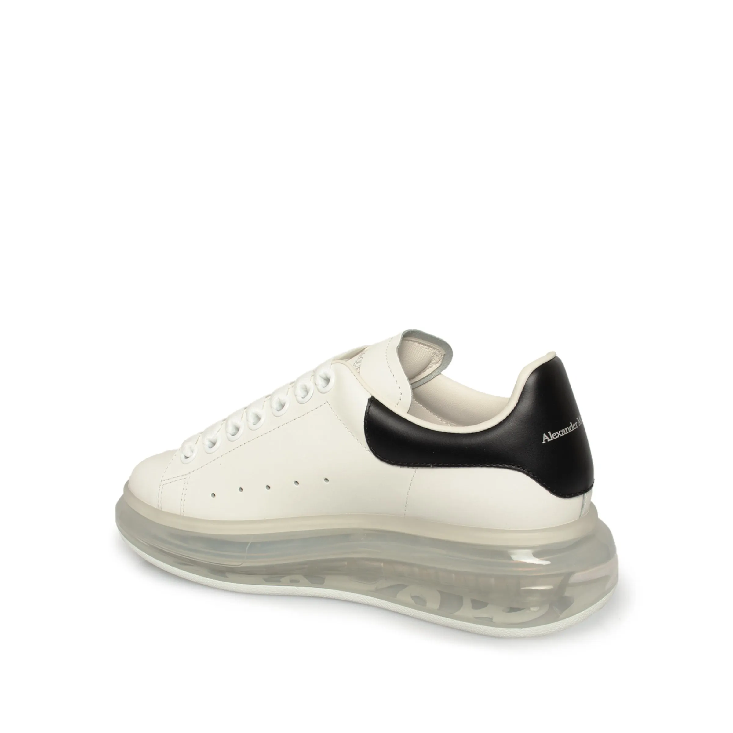 Larry Transparent Sole Sneakers in White/Black sold by MARAIS product image thumbnail 3