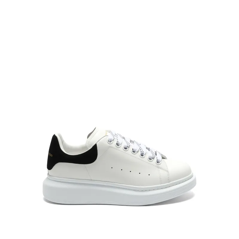 Larry Oversized Suede Sneakers in White/Black sold by MARAIS