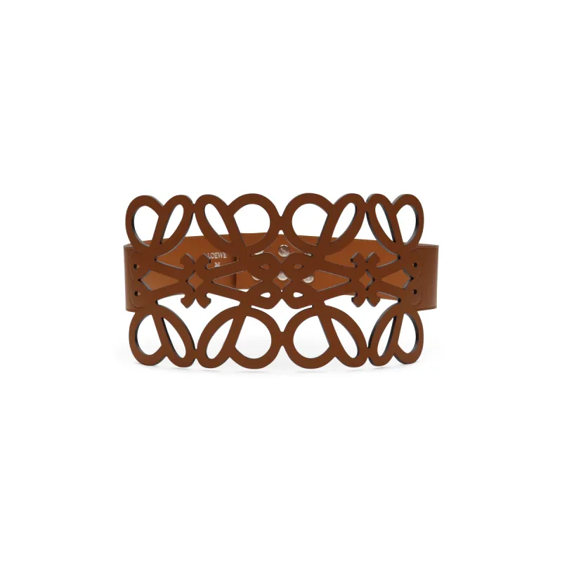 Anagram Cut Out Belt in Tan sold by MARAIS