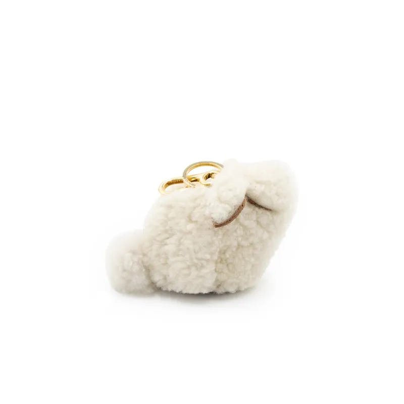 Bunny Charm in Shearling in Natural sold by MARAIS