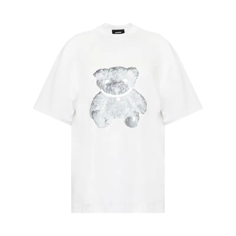 Pearl Necklace Teddy T-Shirt in White sold by MARAIS