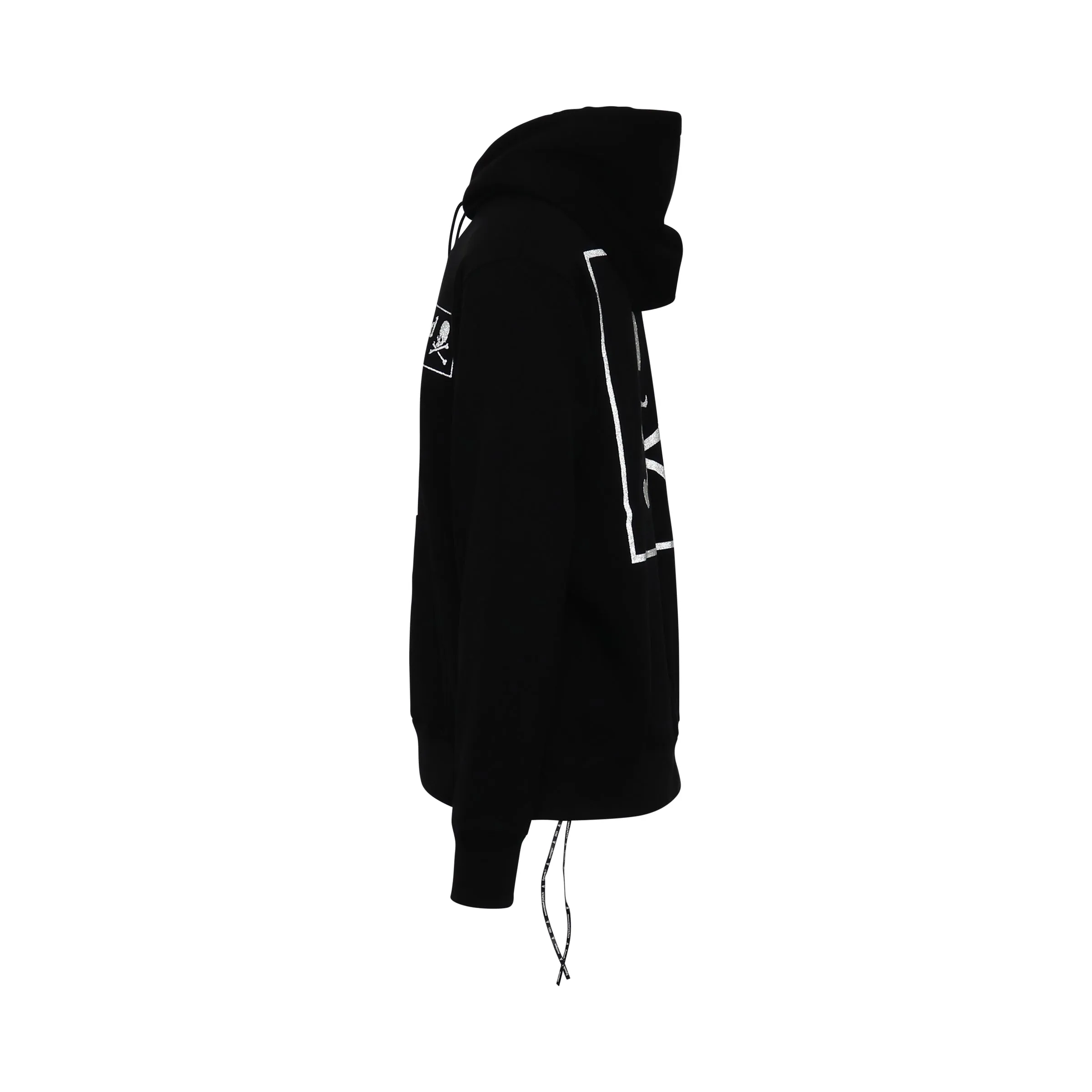 Boxed Logo Glass Beads Hoodie in Black sold by MARAIS product image thumbnail 3