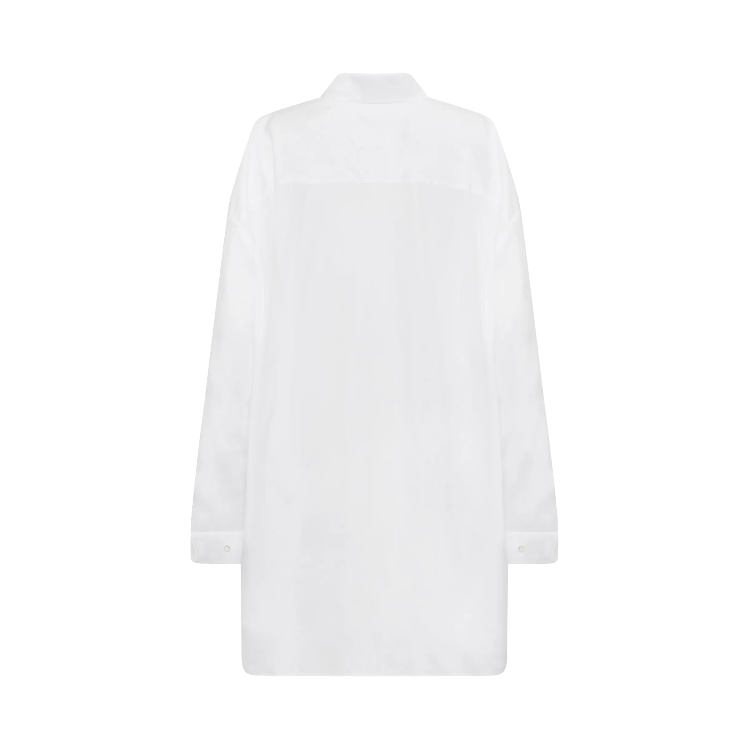 Oversize Cotton Shirt Dress in White sold by MARAIS product image thumbnail 4
