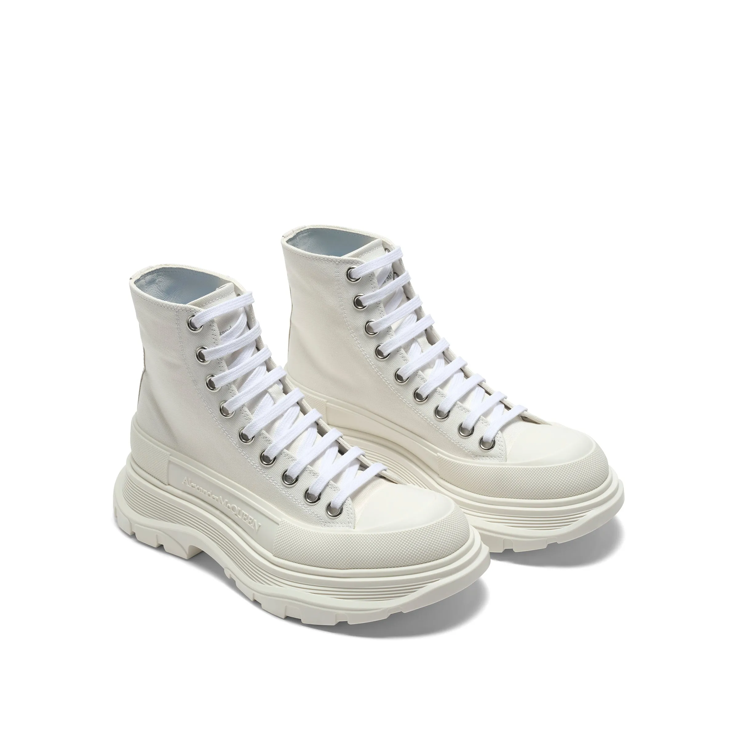 Tread Slick Canvas Lace-Up Boots in White sold by MARAIS product image thumbnail 2