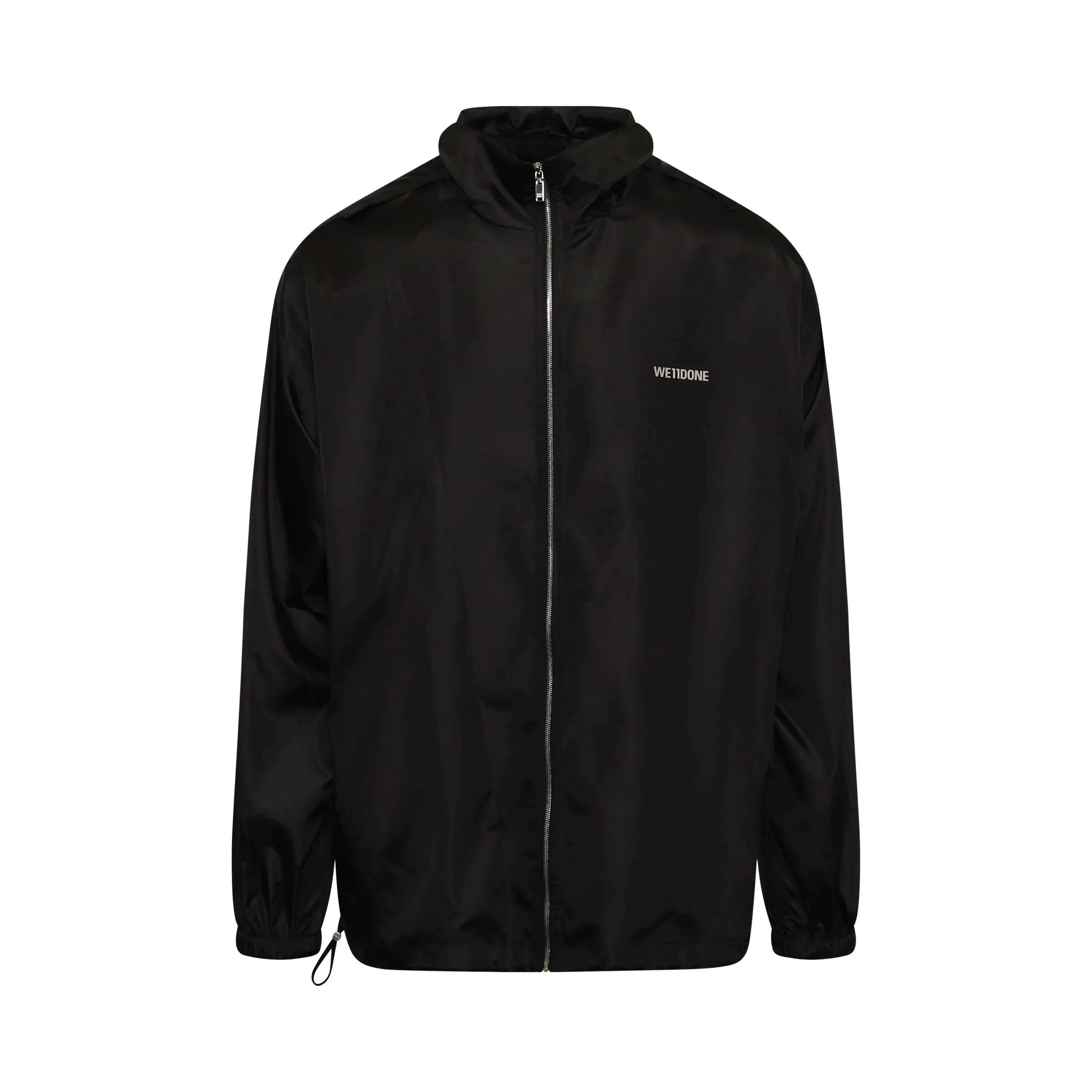 Logo Windbreaker Jacket in Black sold by MARAIS