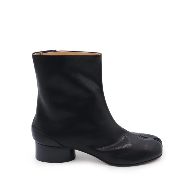 Tabi Ankle Boots 3cm Heel in Black sold by MARAIS