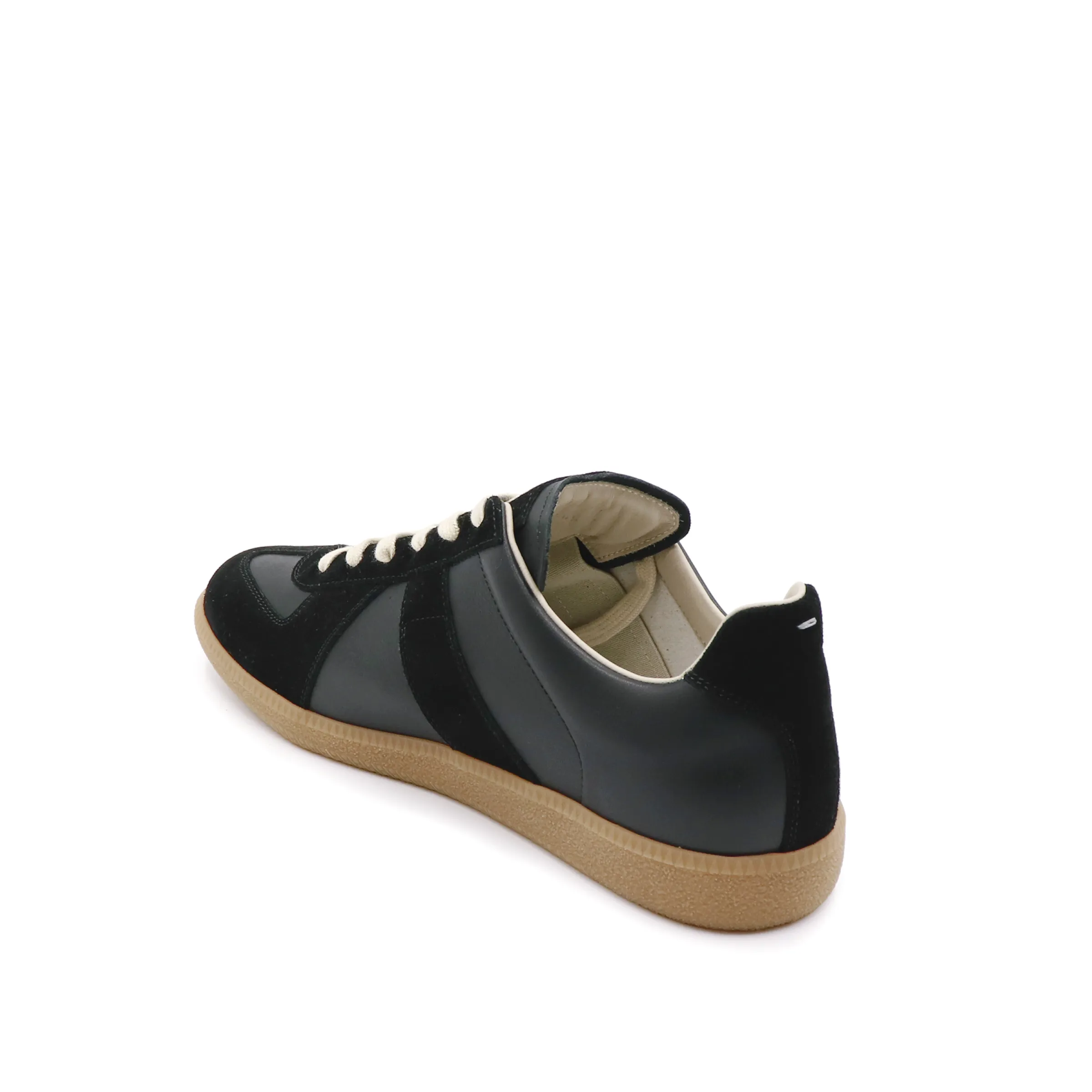 Replica Leather Sneaker in Black sold by MARAIS product image thumbnail 3