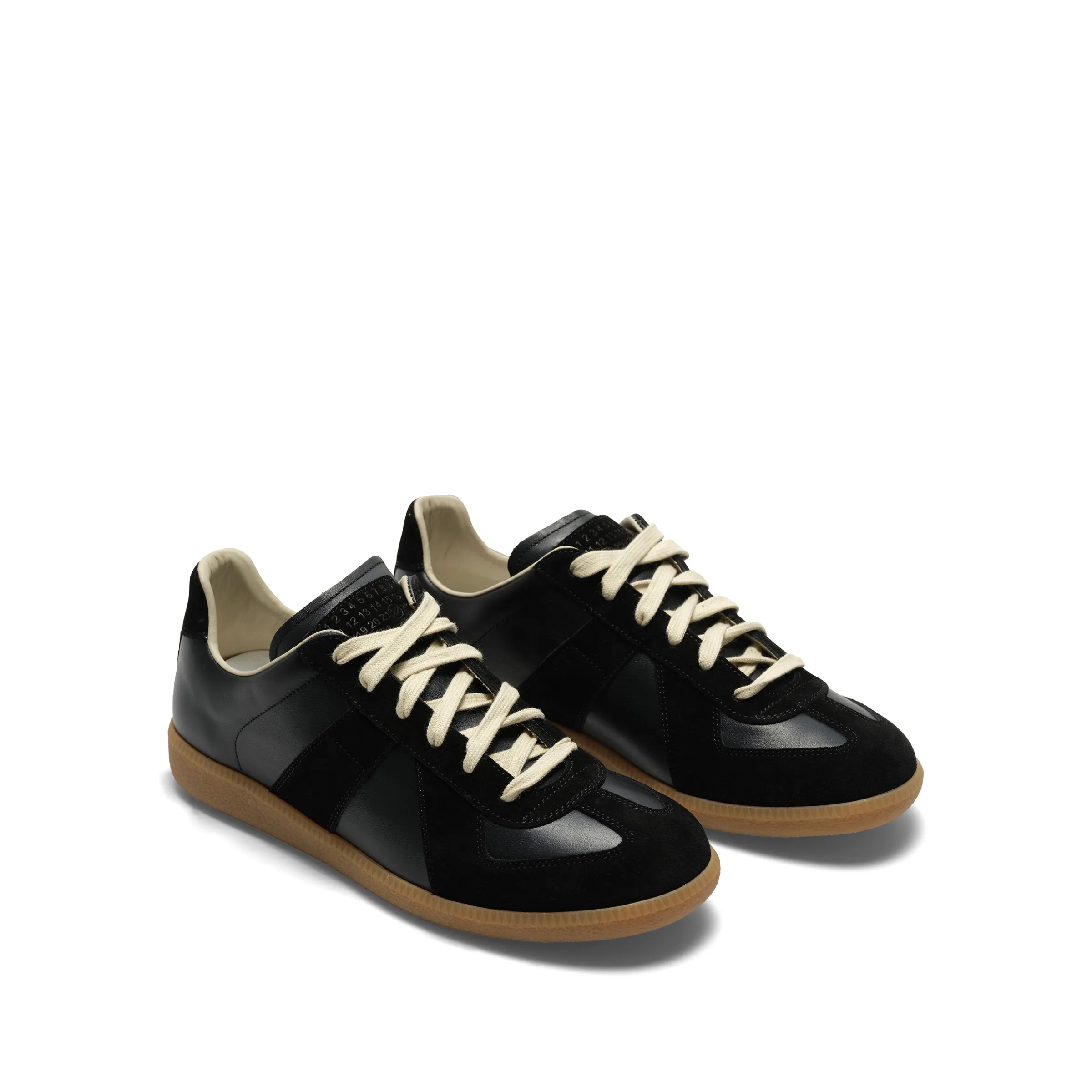 Replica Leather Sneaker in Black sold by MARAIS product image thumbnail 2