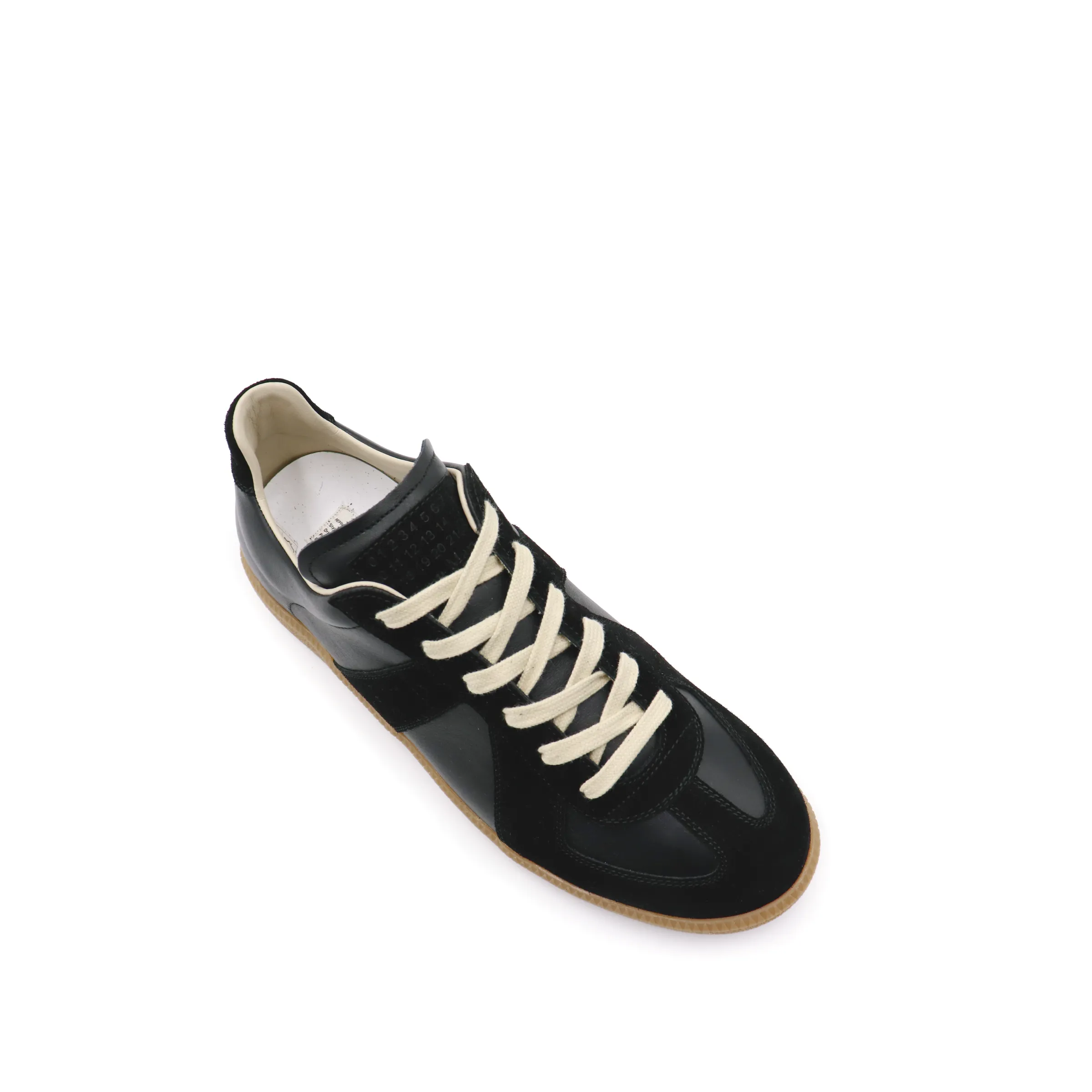 Replica Leather Sneaker in Black sold by MARAIS product image thumbnail 4