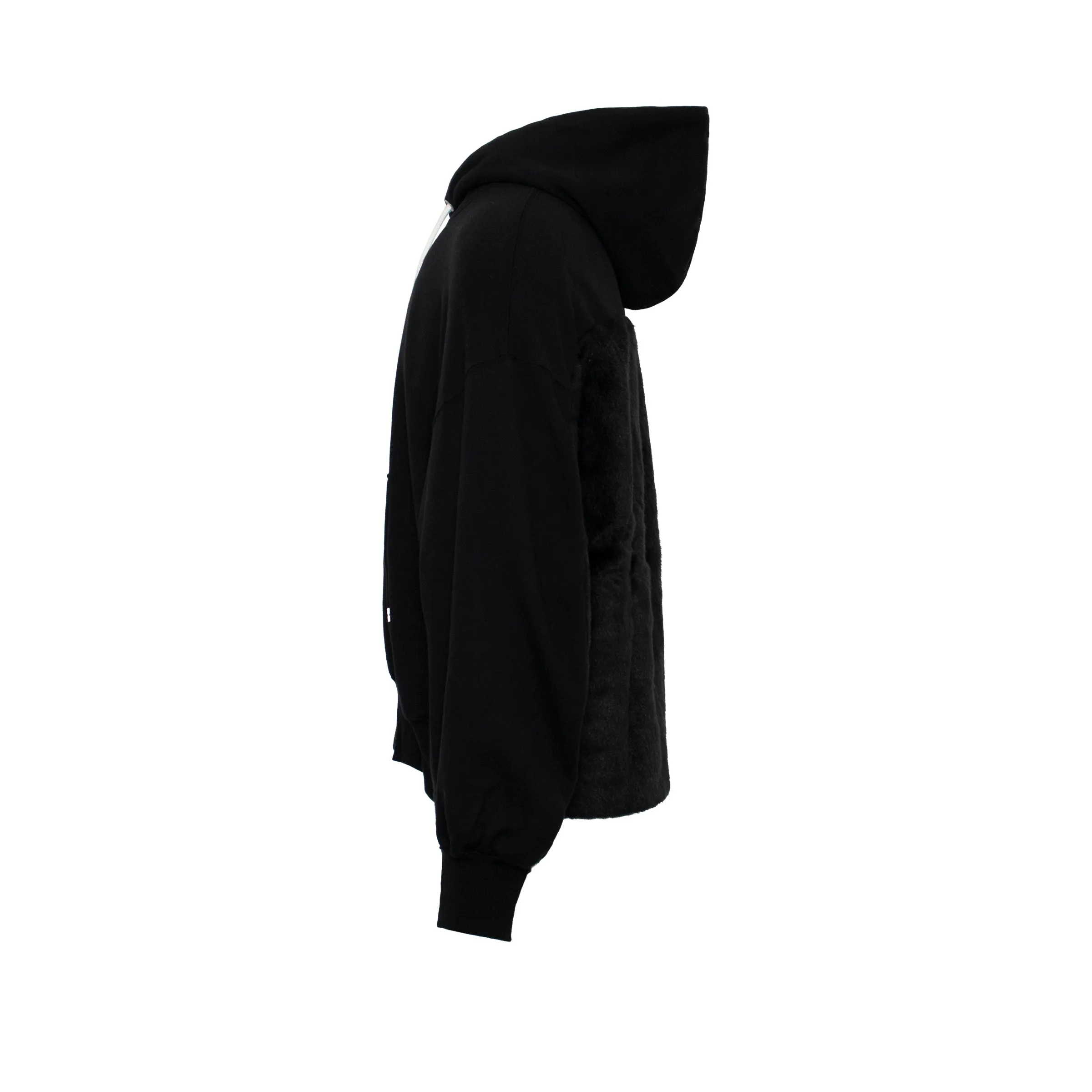 Faux Fur Hoodie in Black sold by MARAIS product image thumbnail 3