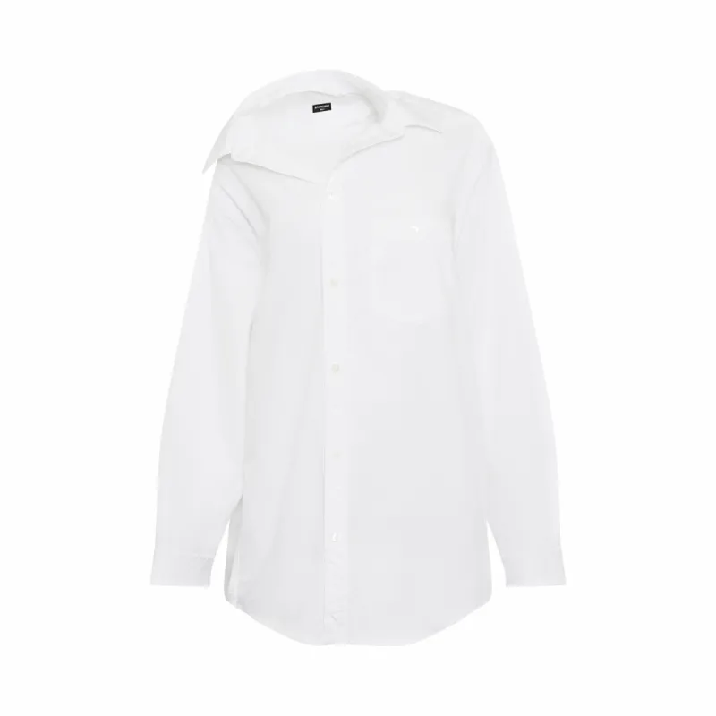 Off Shoulder Shirt in White sold by MARAIS