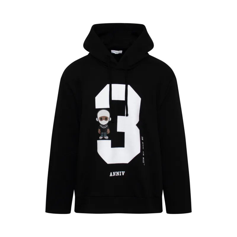 3 Future Hoodie in Black sold by MARAIS