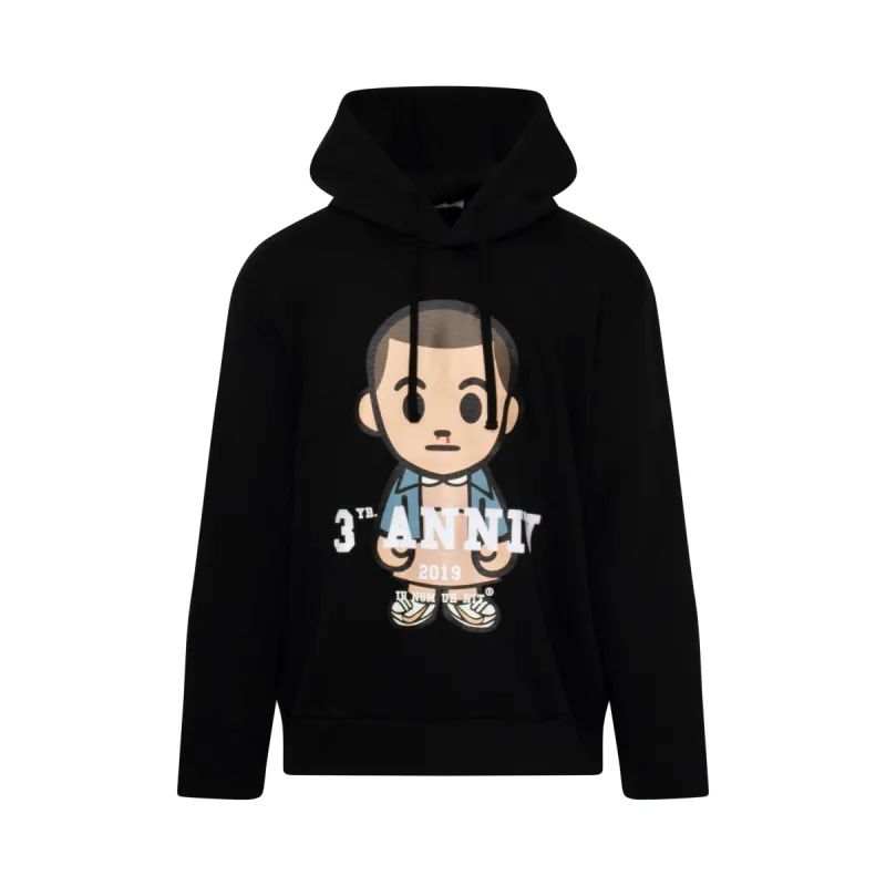 Big 3 Eleven Hoodie in Black sold by MARAIS