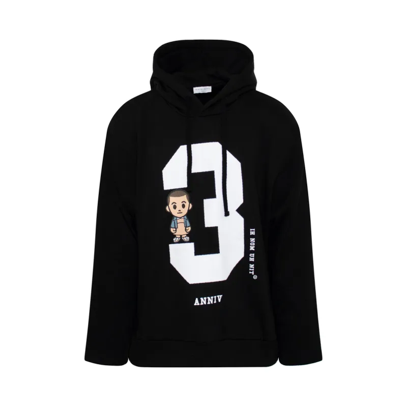 3 Eleven Hoodie in Black sold by MARAIS