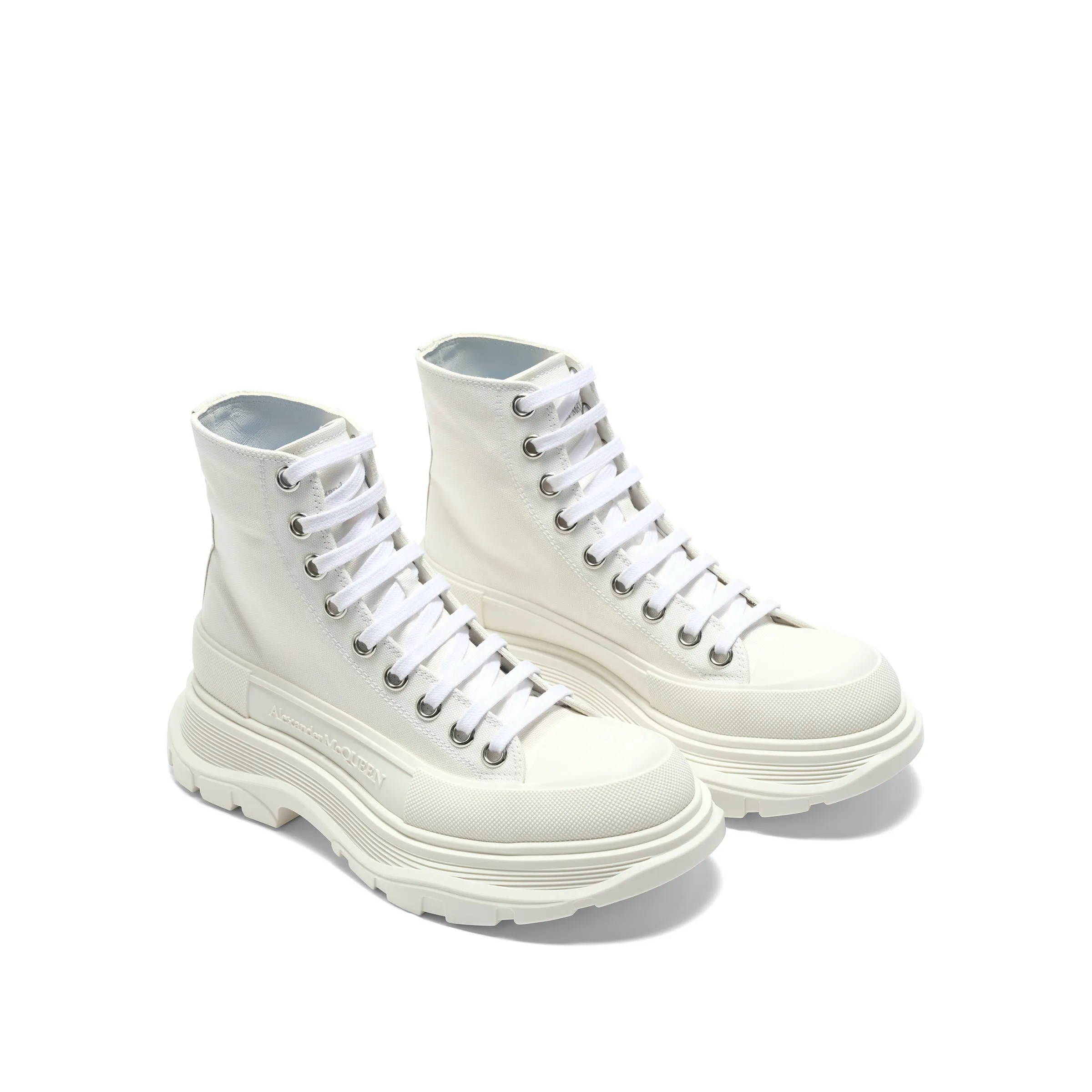 Tread Slick Canvas Lace-Up Boots in White sold by MARAIS product image thumbnail 2