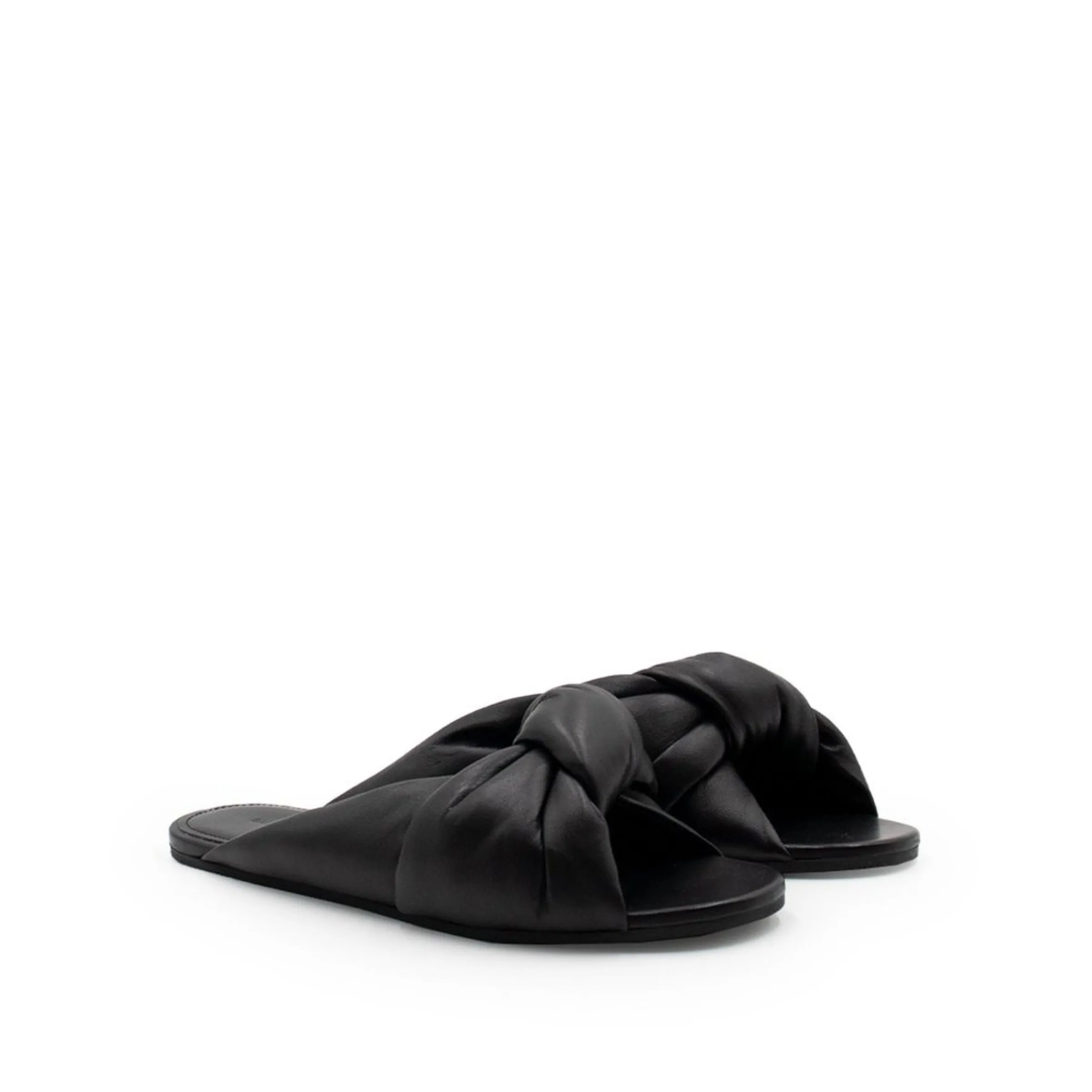 Drapy Flat Sandal in Black sold by MARAIS product image thumbnail 2