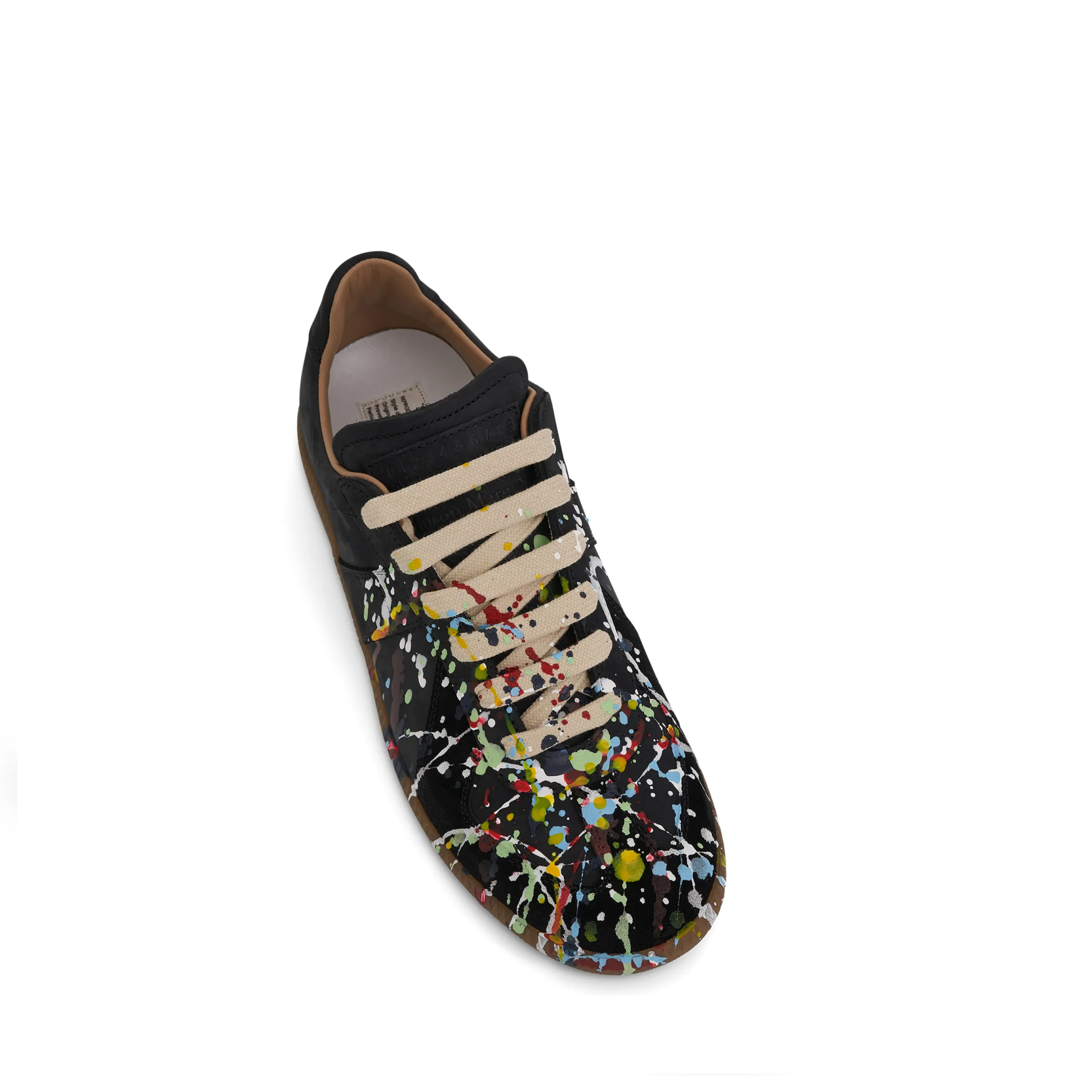 Replica Paint Splatter Sneaker in Black sold by MARAIS product image thumbnail 4