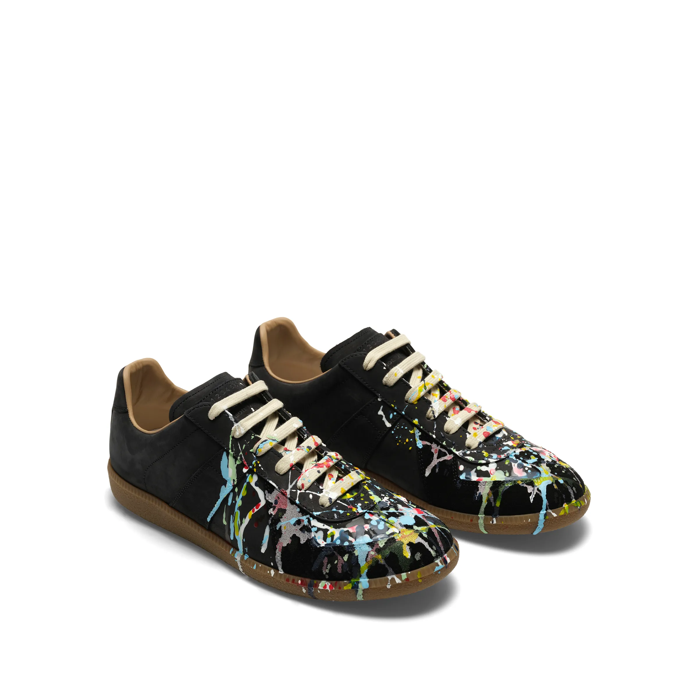 Replica Paint Splatter Sneaker in Black sold by MARAIS product image thumbnail 2