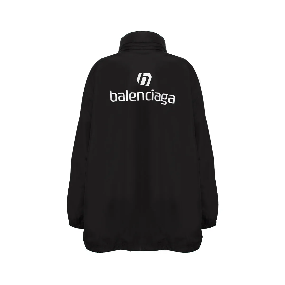 Oversize Logo Nylon Windbreaker in Black sold by MARAIS product image thumbnail 4