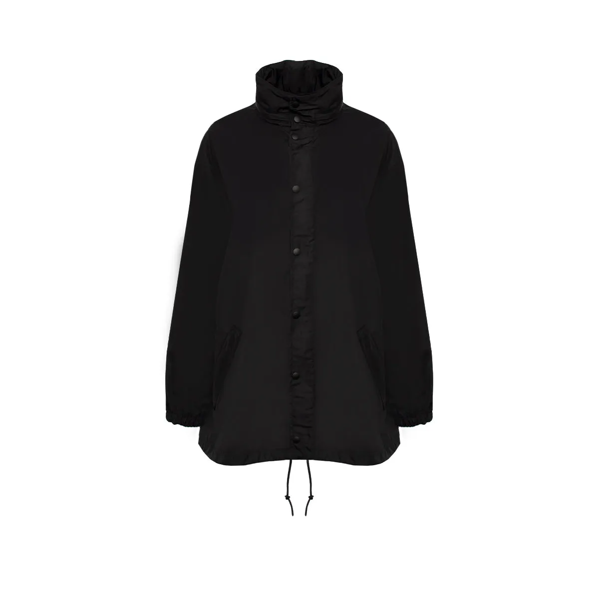 Oversize Logo Nylon Windbreaker in Black sold by MARAIS