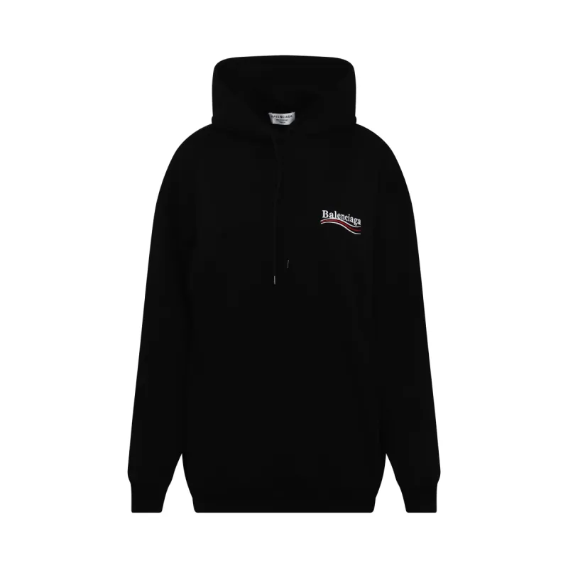 Political Logo Hoodies in Black sold by MARAIS