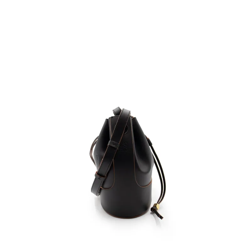 Small Balloon Bag in Nappa Calfskin in Black sold by MARAIS