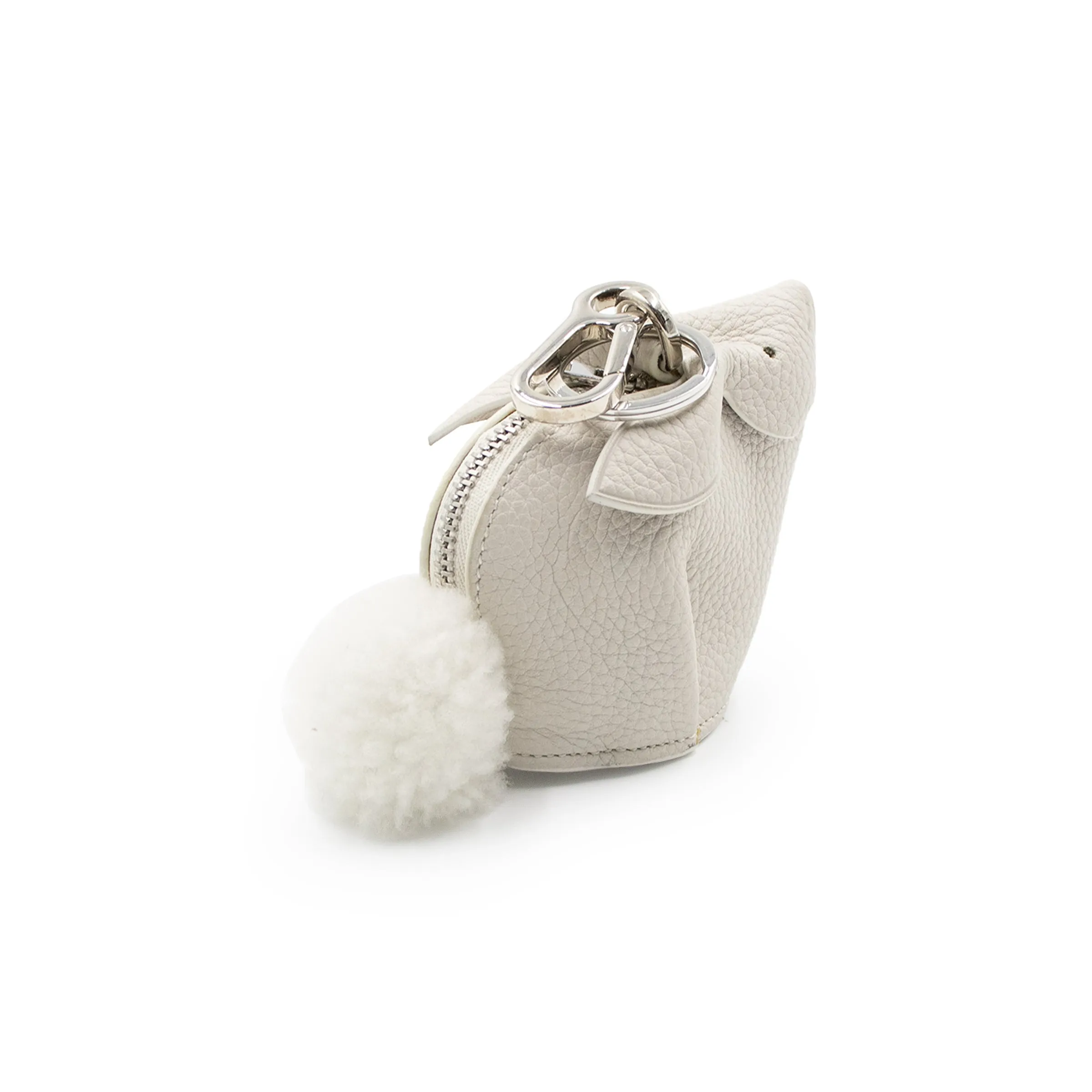 Bunny Charm in Soft Grained Calfskin in White sold by MARAIS product image thumbnail 2