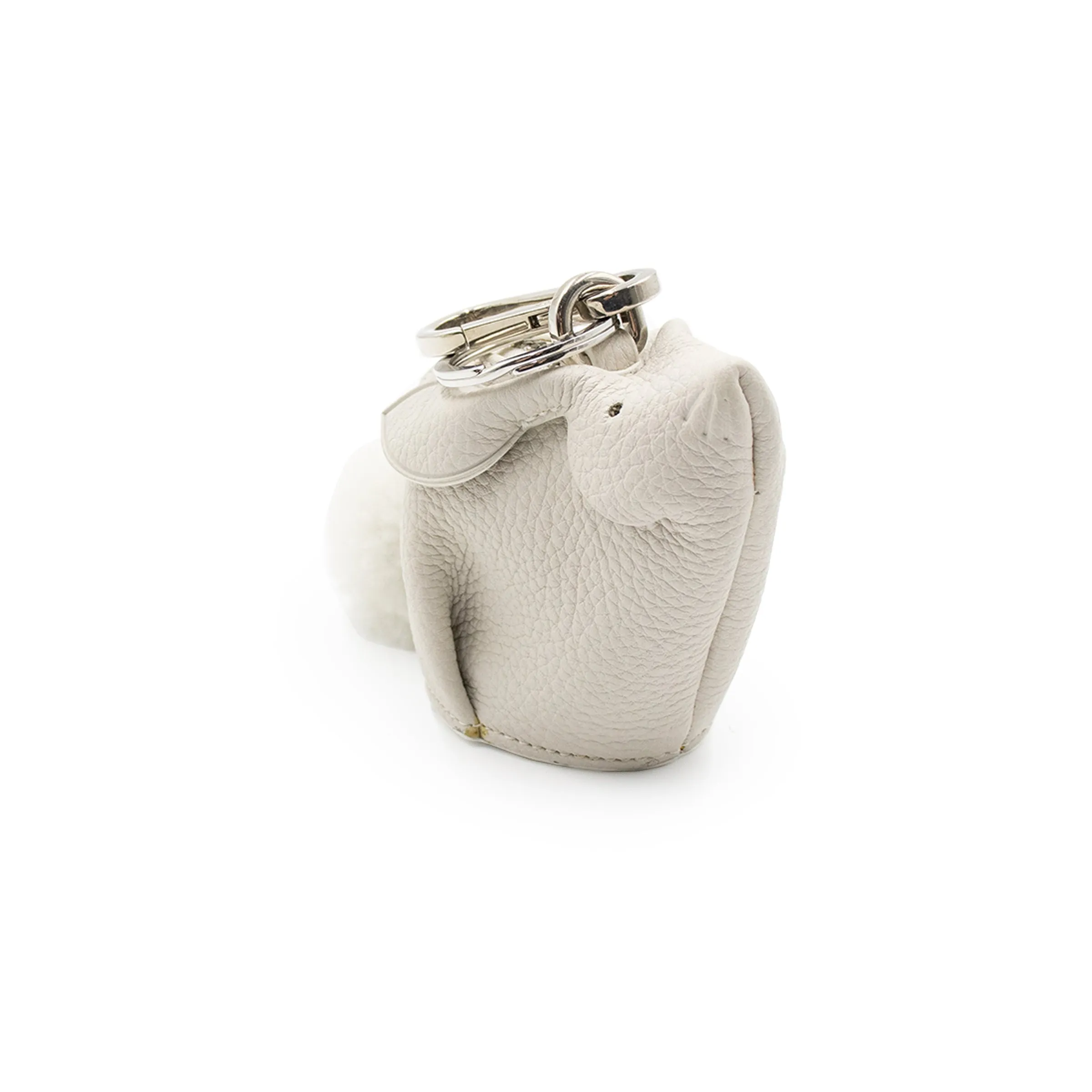 Bunny Charm in Soft Grained Calfskin in White sold by MARAIS product image thumbnail 3