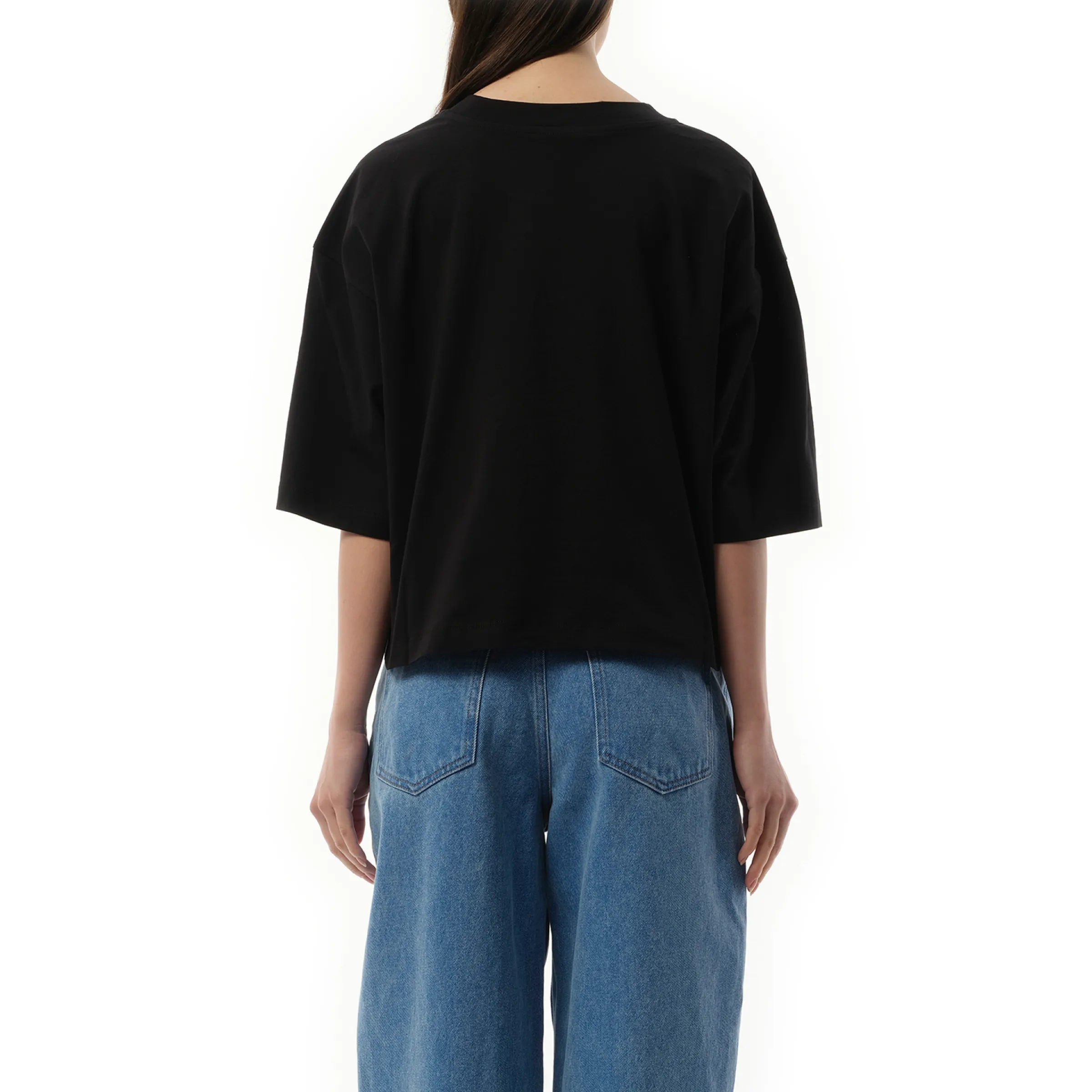 Cropped Logo T-Shirt in Black sold by MARAIS product image thumbnail 5