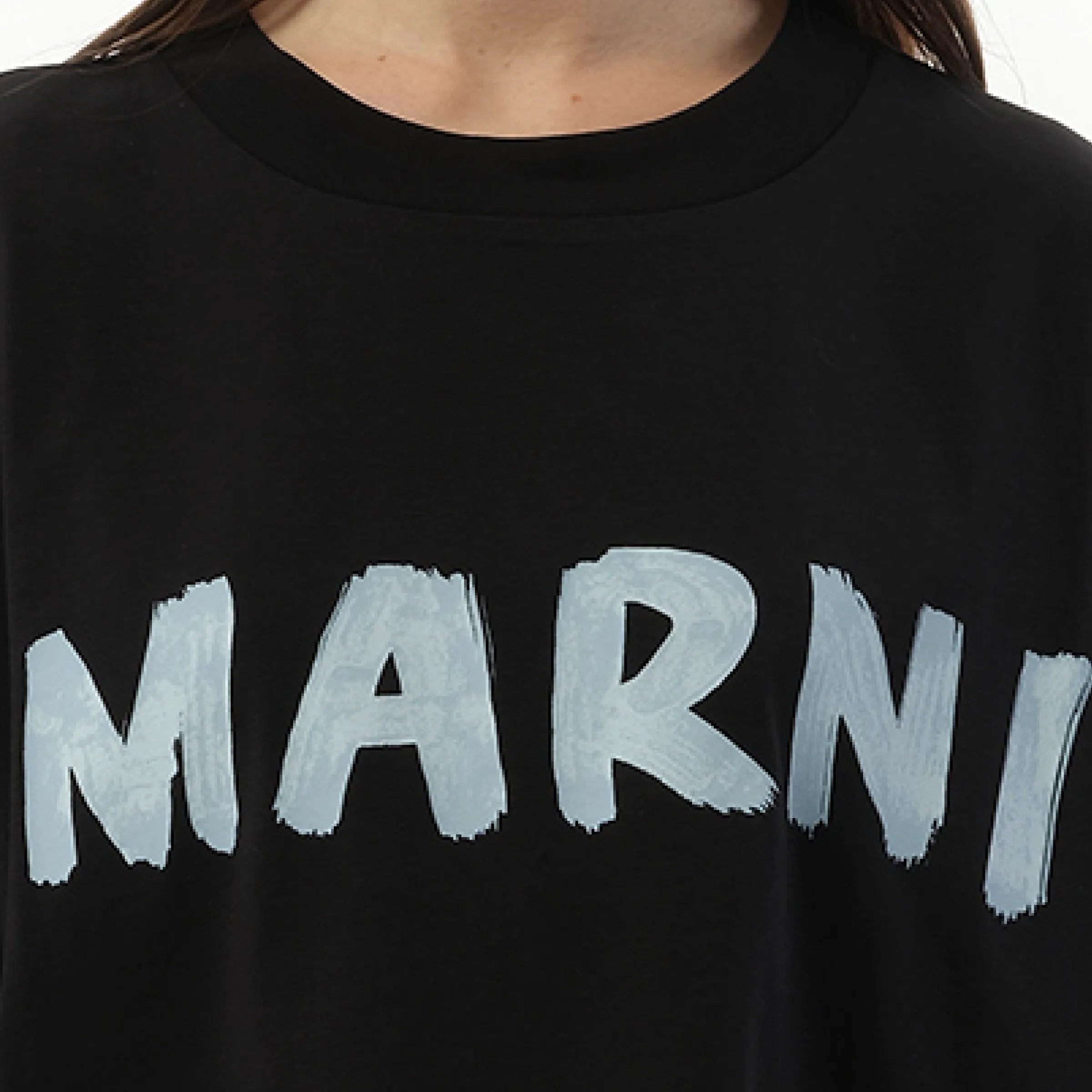 Cropped Logo T-Shirt in Black sold by MARAIS product image thumbnail 2