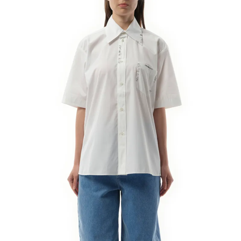 Short Sleeve Shirt in Lily White sold by MARAIS